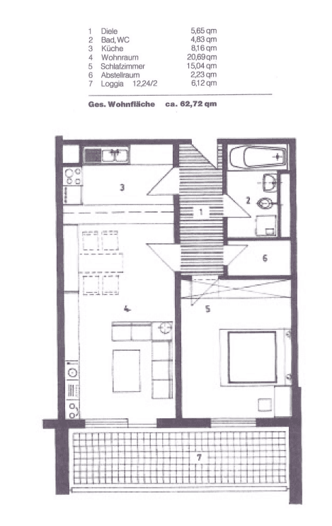 1 bedroom with open-plan kitchen flat for sale, 63 m², Im Mainfeld 40, Frankfurt am Main, Hesse 1 bedroom with open-plan kitchen flat for sale, 63 m², Im Mainfeld 40, Frankfurt am Main, Hesse
