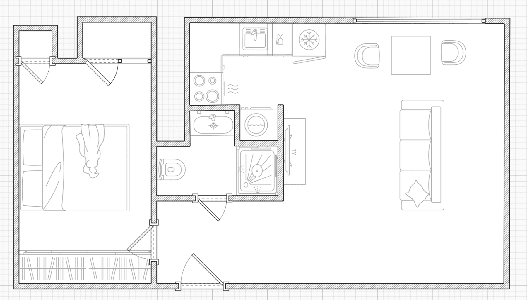 1 bedroom with open-plan kitchen flat to rent, 40 m², Tábor, Brno, Jihomoravský Region 1 bedroom with open-plan kitchen flat to rent, 40 m², Tábor, Brno, Jihomoravský Region
