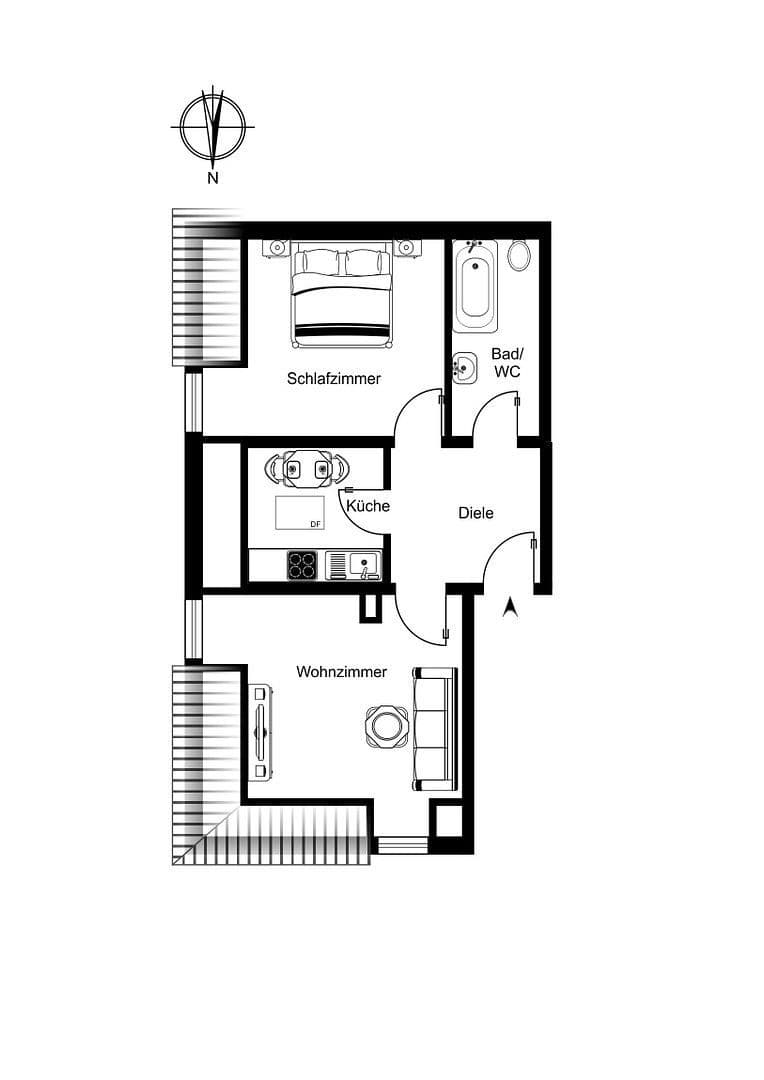 2 bedroom flat for sale, 43 m², Kernerstr., Stuttgart, Baden-Württemberg 2 bedroom flat for sale, 43 m², Kernerstr., Stuttgart, Baden-Württemberg