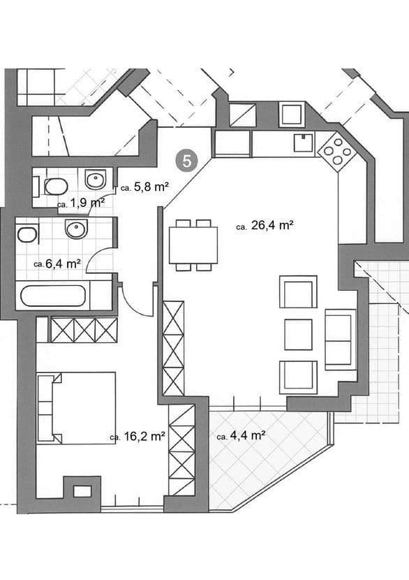1 bedroom with open-plan kitchen flat for sale, 58 m², München Forstenried, Bavaria 1 bedroom with open-plan kitchen flat for sale, 58 m², München Forstenried, Bavaria
