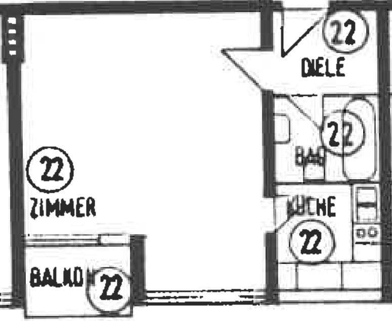 1 bedroom flat for sale, 43 m², Hohenzollerndamm 27, Berlin, Berlin 1 bedroom flat for sale, 43 m², Hohenzollerndamm 27, Berlin, Berlin