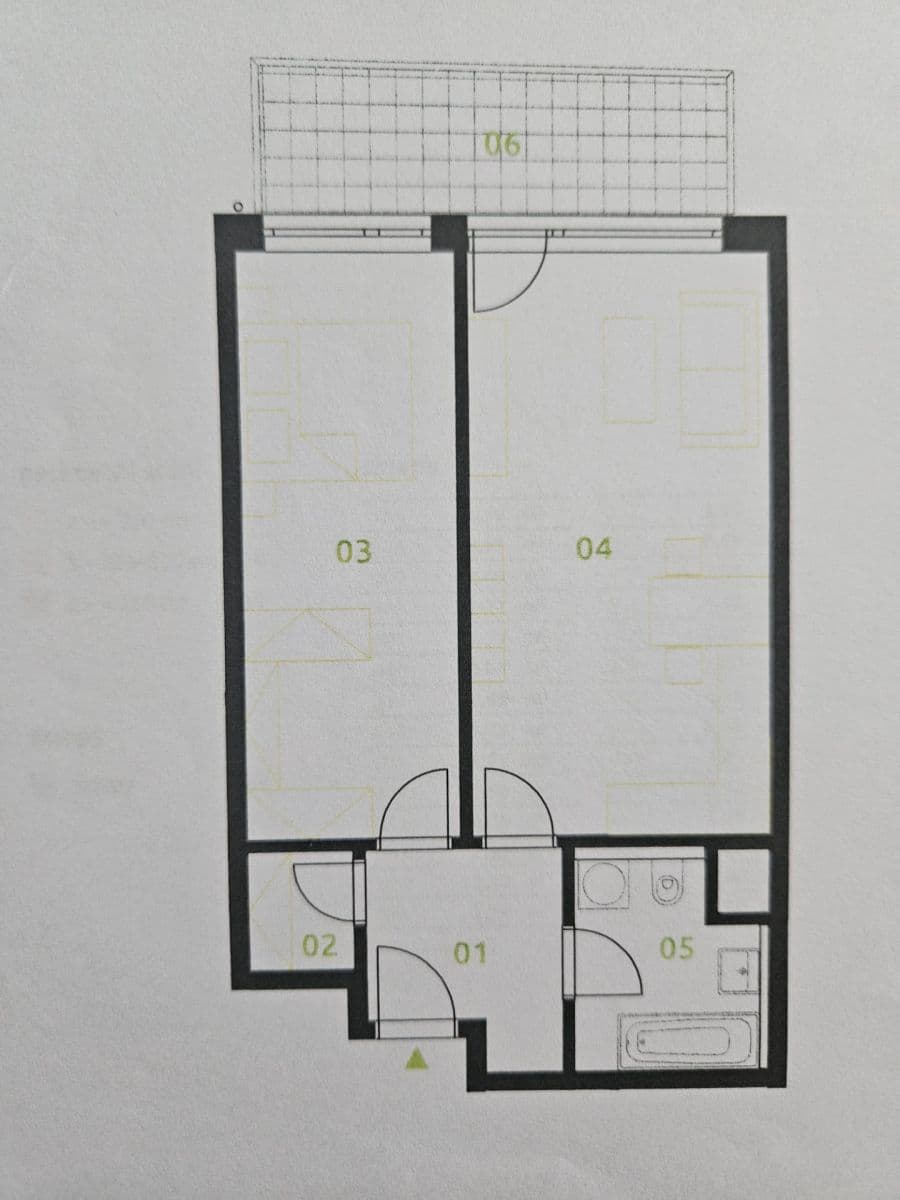 1 bedroom with open-plan kitchen flat to rent, 55 m², Československého exilu, Prague, Prague 1 bedroom with open-plan kitchen flat to rent, 55 m², Československého exilu, Prague, Prague