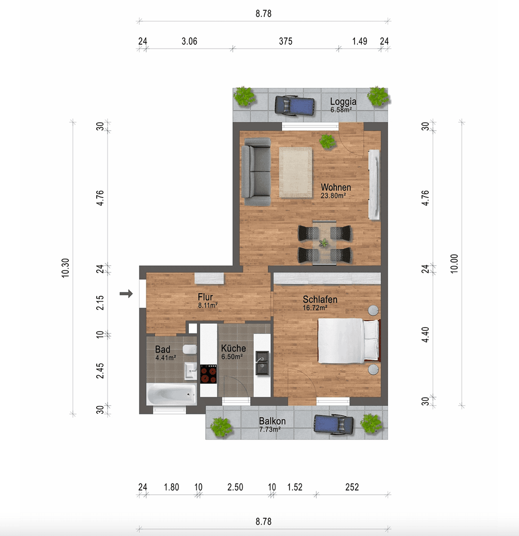 2 bedroom flat to rent, 61 m², Weinbergstraße 20, Baden-Baden, Baden-Württemberg 2 bedroom flat to rent, 61 m², Weinbergstraße 20, Baden-Baden, Baden-Württemberg