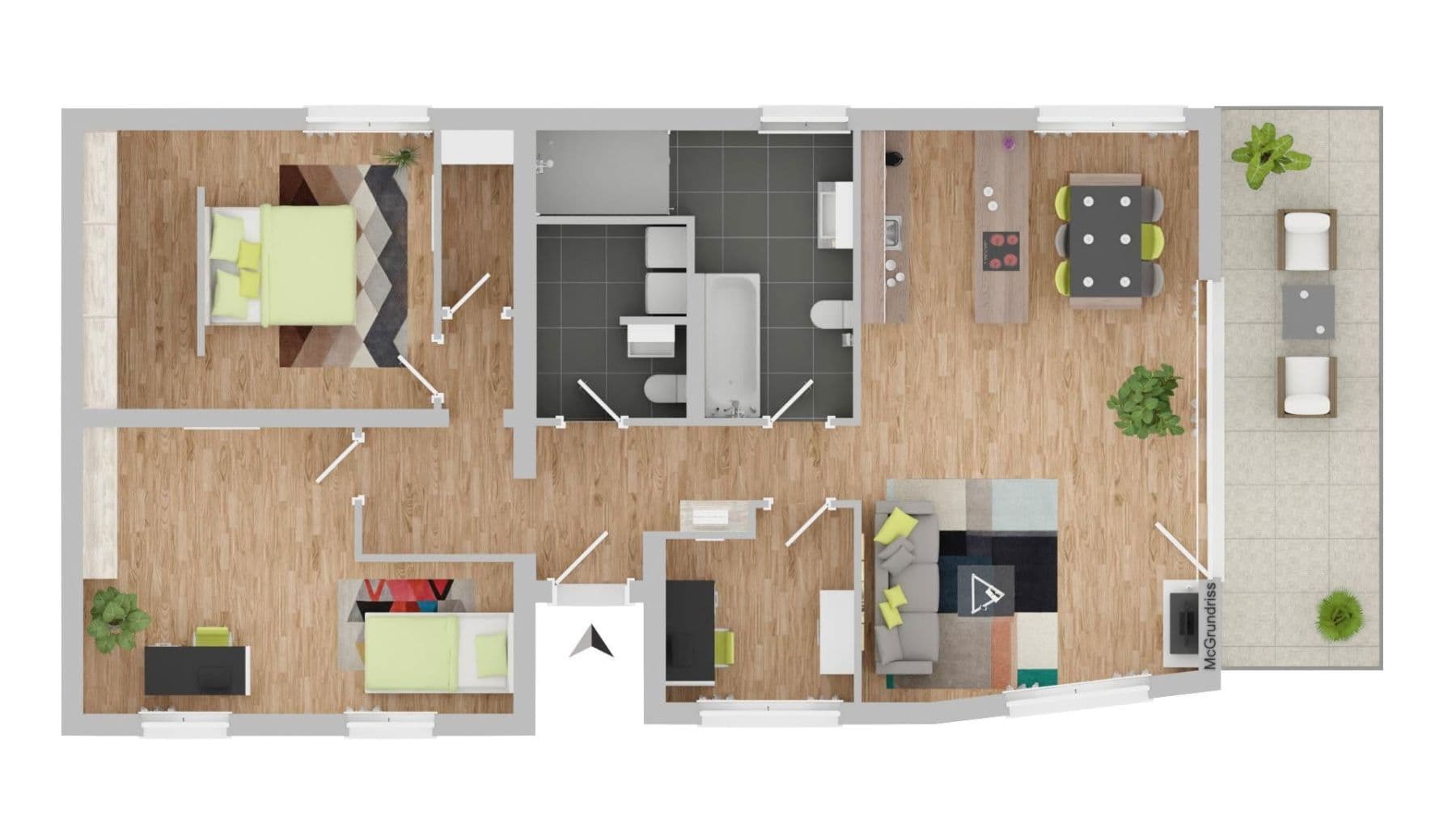 4 bedroom flat to rent, 109 m², Sigmaringen, Baden-Württemberg 4 bedroom flat to rent, 109 m², Sigmaringen, Baden-Württemberg