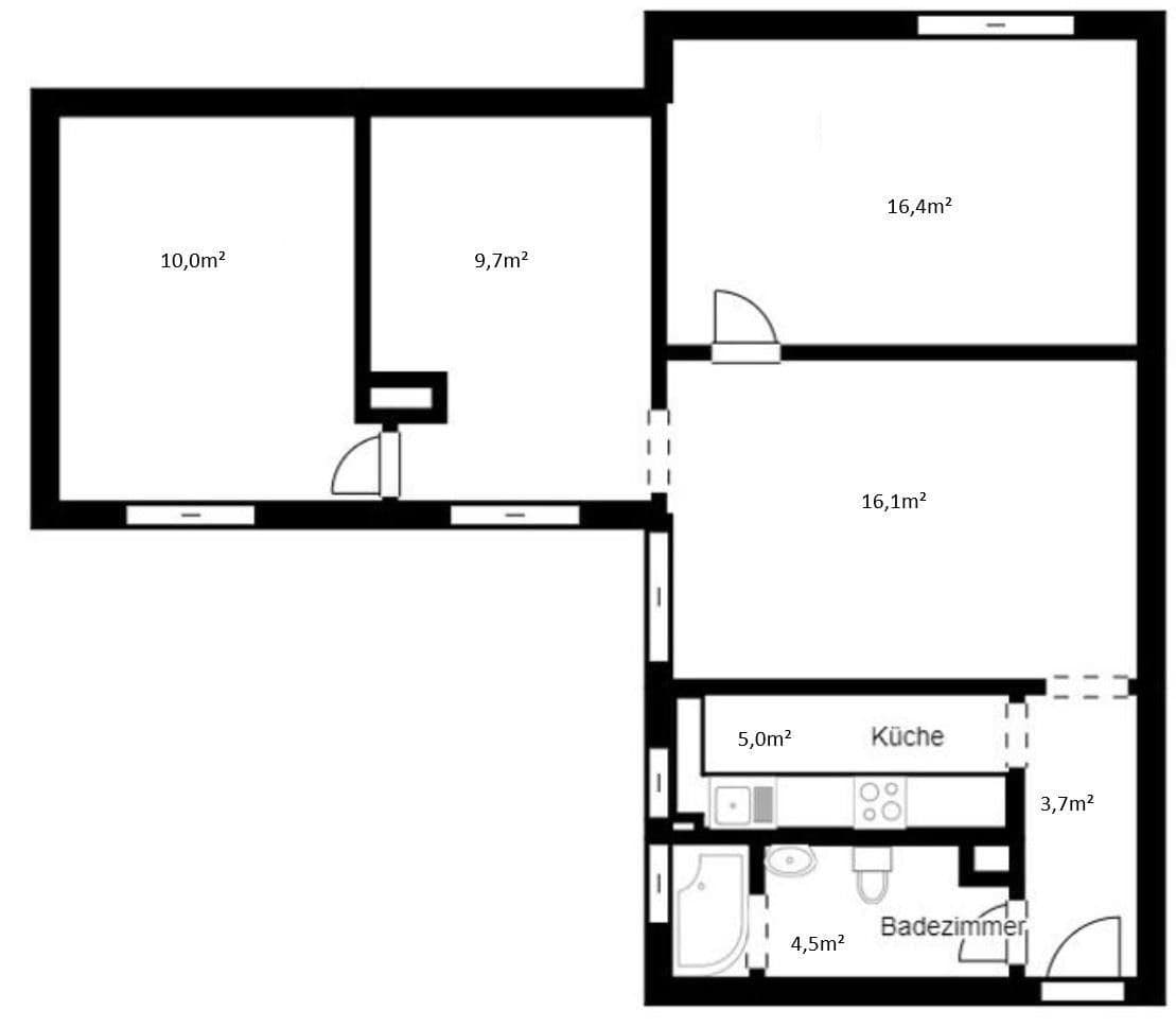 4 bedroom flat to rent, 68 m², Schützenstr. 75, Remscheid, North Rhine-Westphalia 4 bedroom flat to rent, 68 m², Schützenstr. 75, Remscheid, North Rhine-Westphalia
