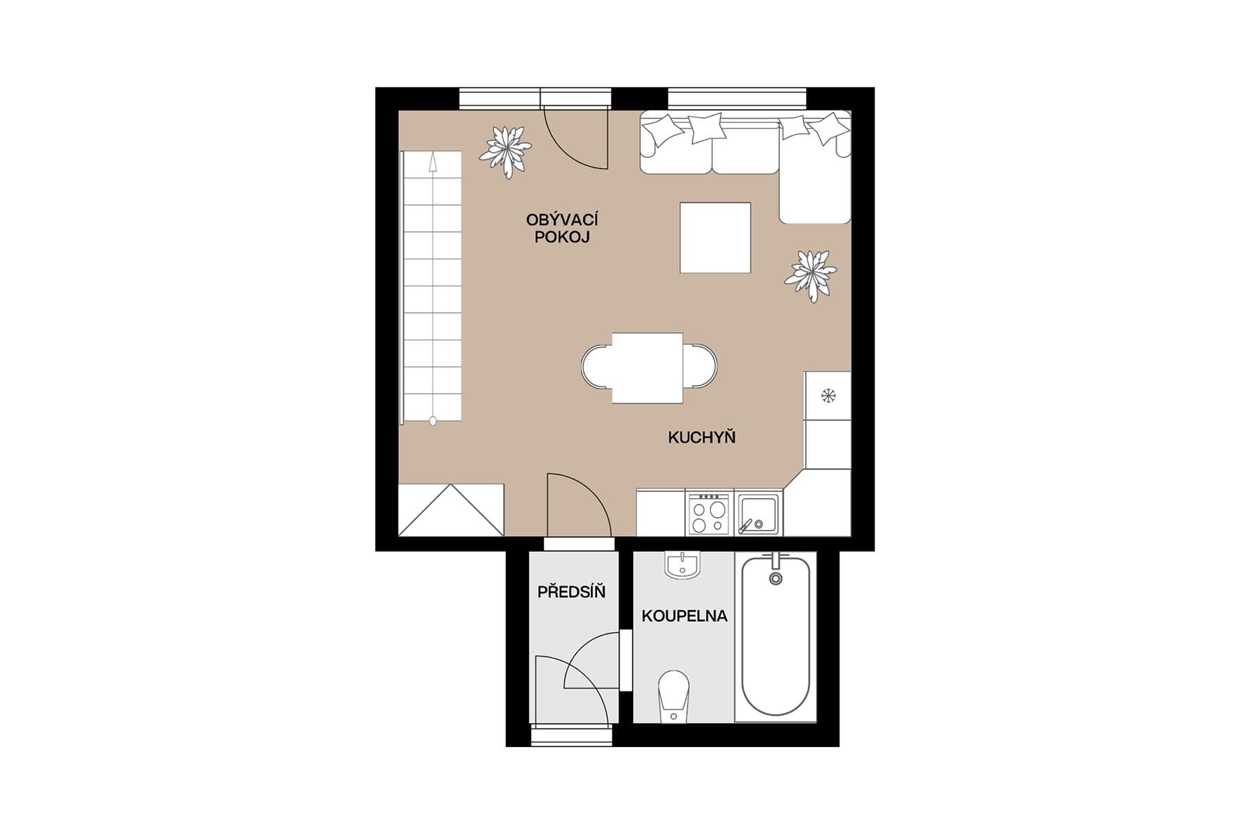 1 bedroom with open-plan kitchen flat for sale, 51 m², U Libeňského pivovaru, Prague, Prague 1 bedroom with open-plan kitchen flat for sale, 51 m², U Libeňského pivovaru, Prague, Prague