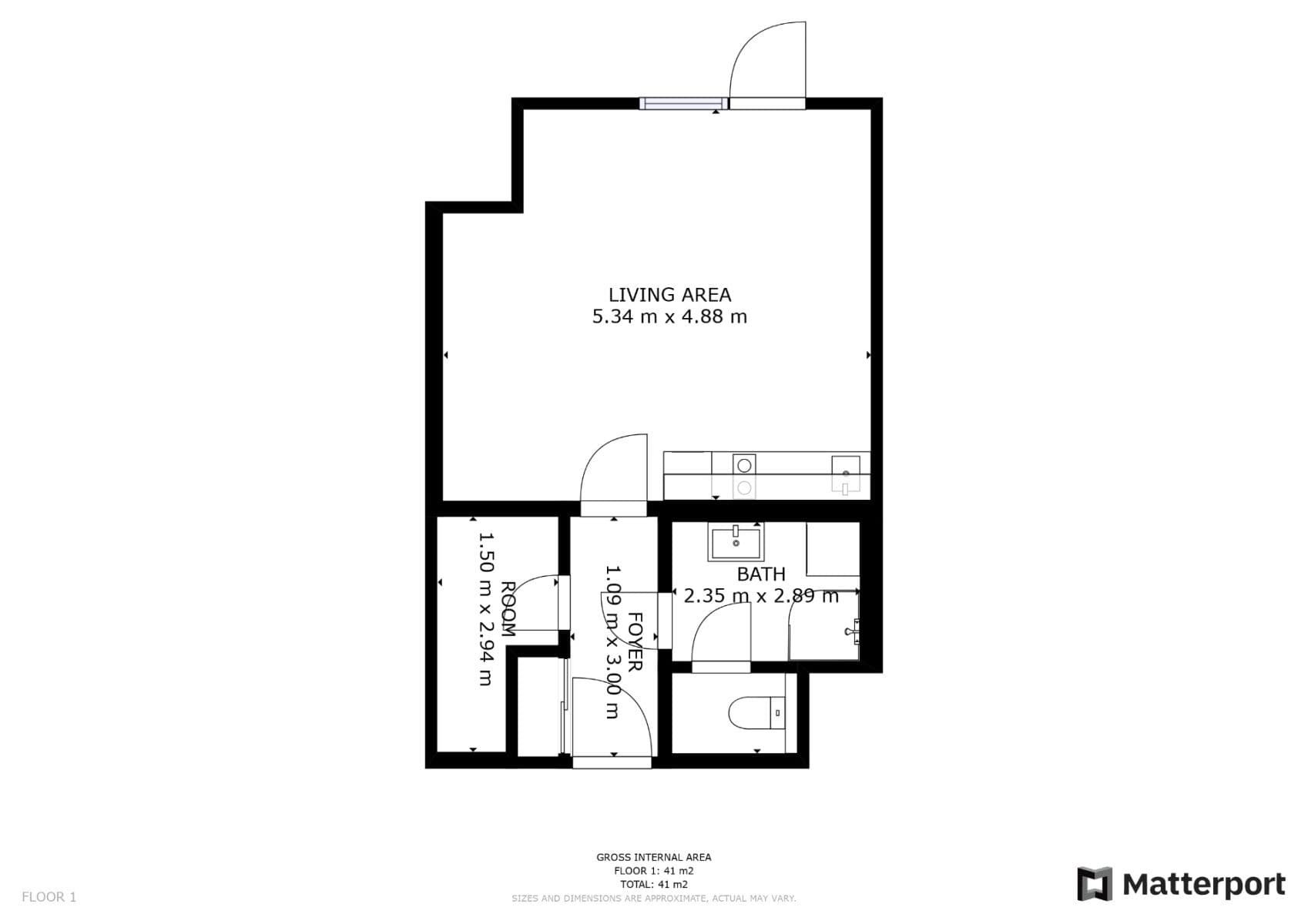 Studio flat to rent, 41 m², Olšanská, Prague, Prague Studio flat to rent, 41 m², Olšanská, Prague, Prague