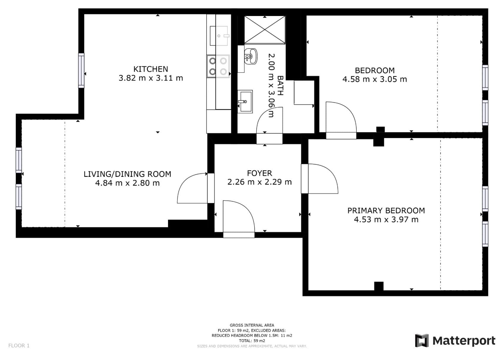 2 bedroom with open-plan kitchen flat to rent, 65 m², Františka Kadlece, Prague, Prague 2 bedroom with open-plan kitchen flat to rent, 65 m², Františka Kadlece, Prague, Prague
