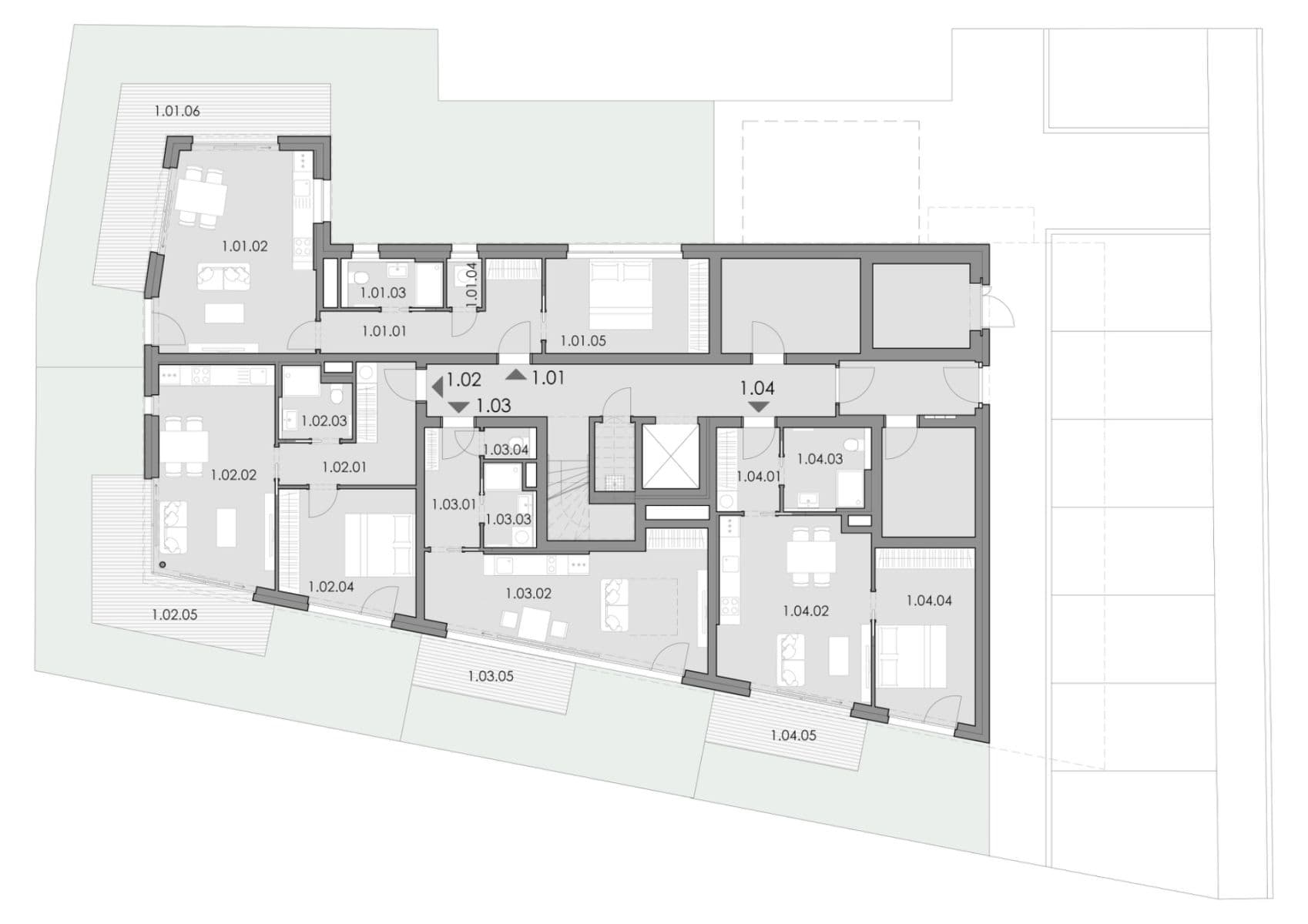 1 bedroom with open-plan kitchen flat for sale, 47 m², Na Cikorce, Prague, Prague 1 bedroom with open-plan kitchen flat for sale, 47 m², Na Cikorce, Prague, Prague