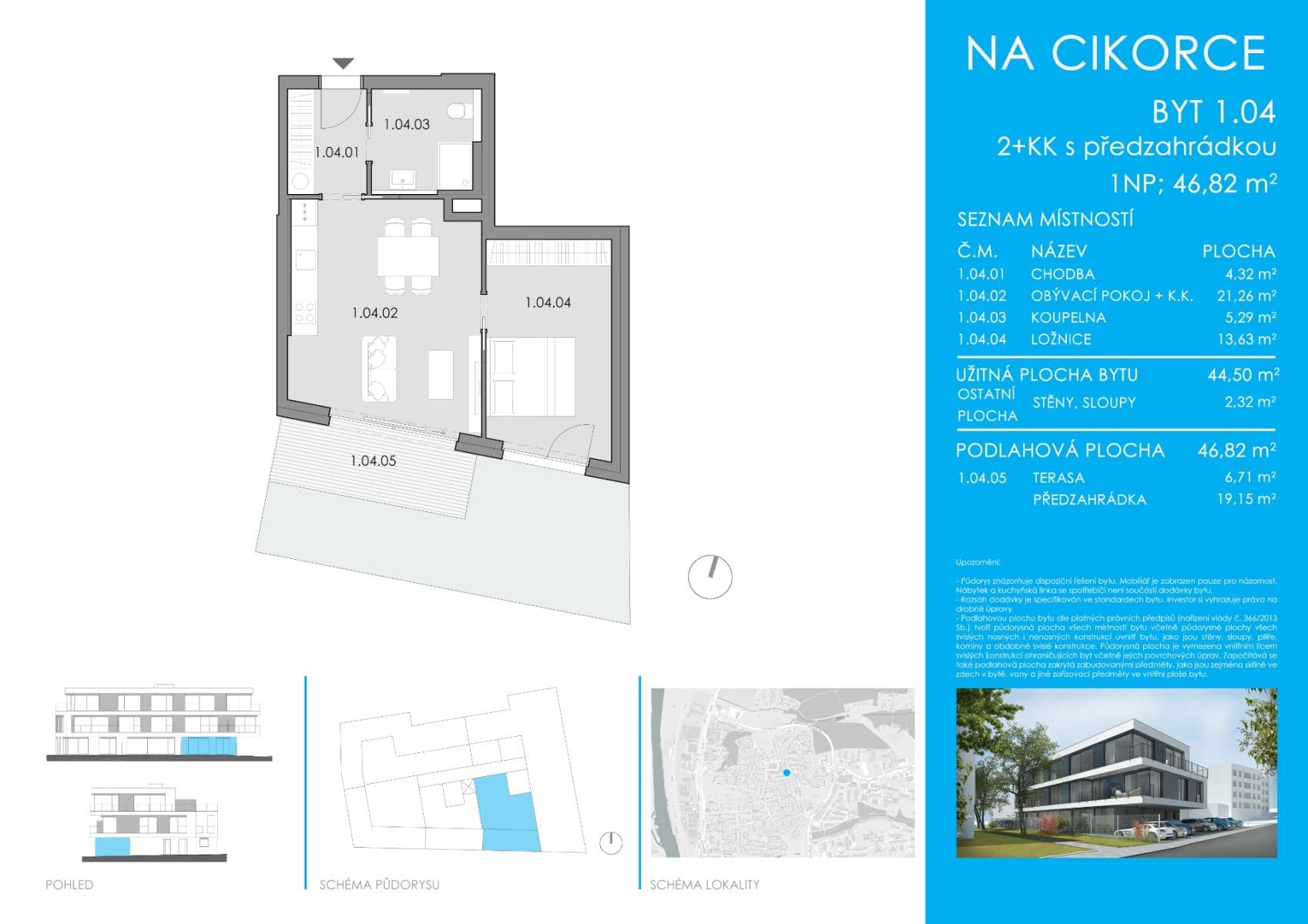 1 bedroom with open-plan kitchen flat for sale, 47 m², Na Cikorce, Prague, Prague 1 bedroom with open-plan kitchen flat for sale, 47 m², Na Cikorce, Prague, Prague
