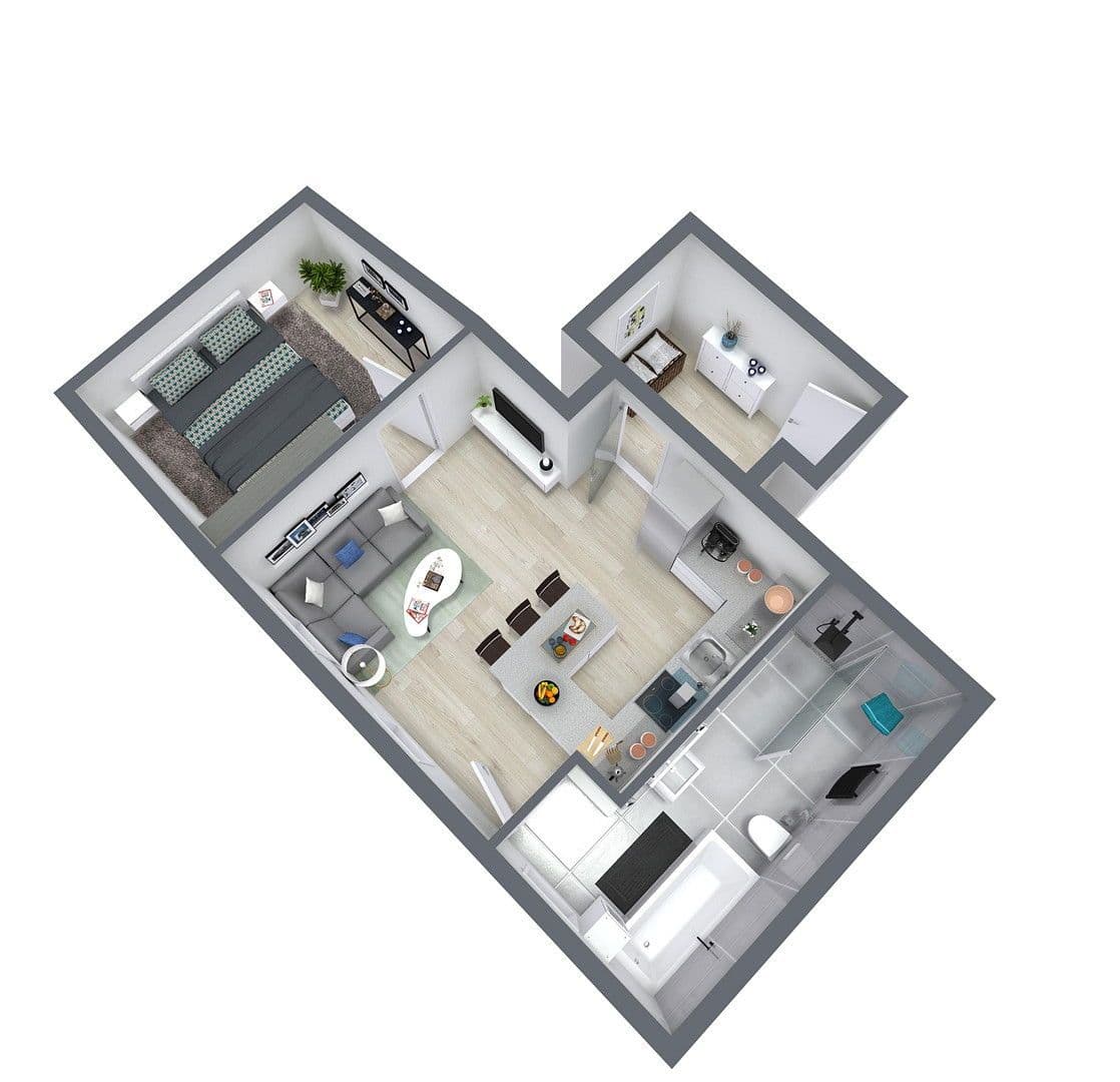 2 bedroom flat to rent, 48 m², Schafgartenweg 3, Lichtenstein/Sachsen, Saxony 2 bedroom flat to rent, 48 m², Schafgartenweg 3, Lichtenstein/Sachsen, Saxony