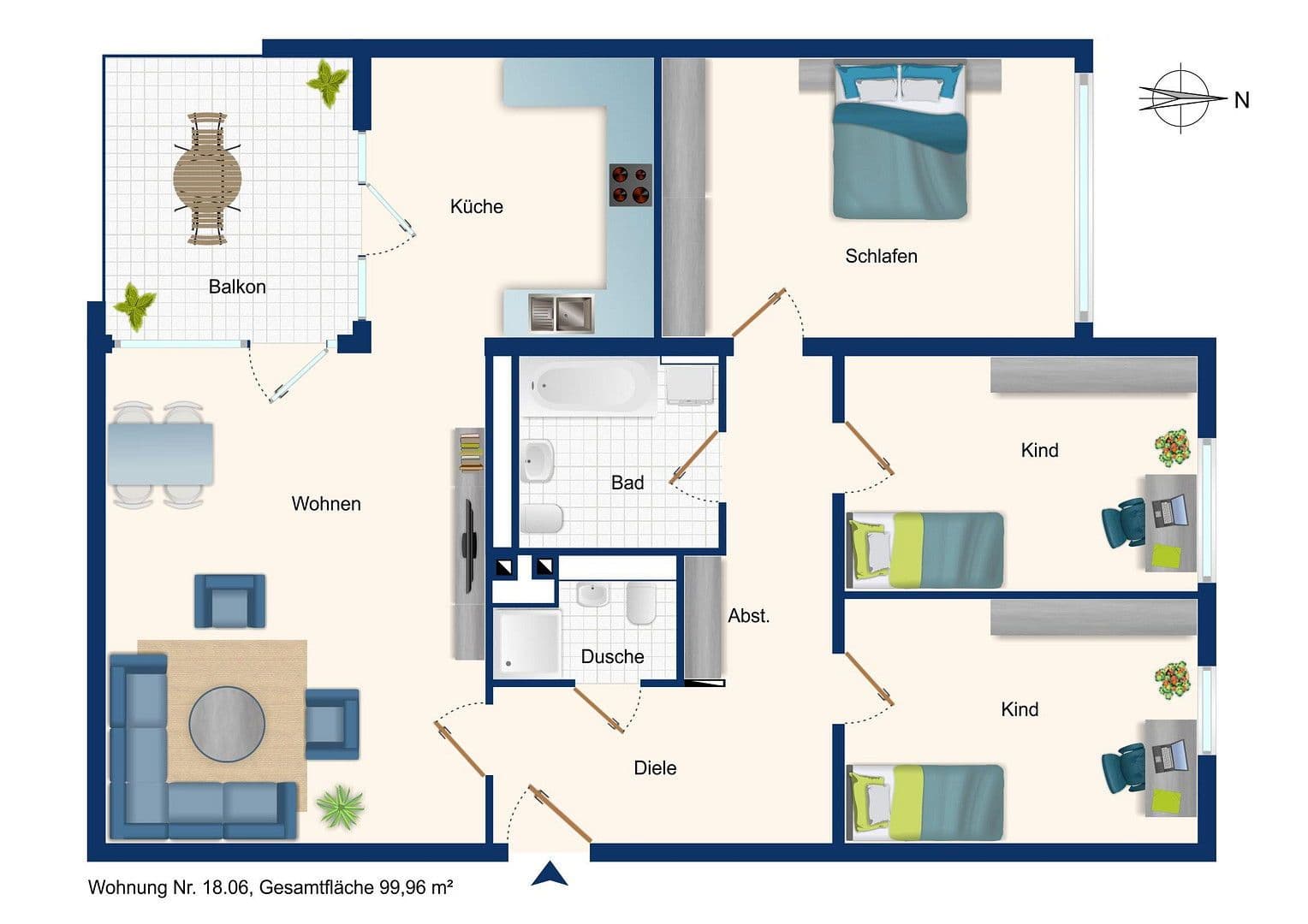 4 bedroom flat to rent, 101 m², Aristide-Briand-Str. 18, Herzogenaurach, Bavaria 4 bedroom flat to rent, 101 m², Aristide-Briand-Str. 18, Herzogenaurach, Bavaria