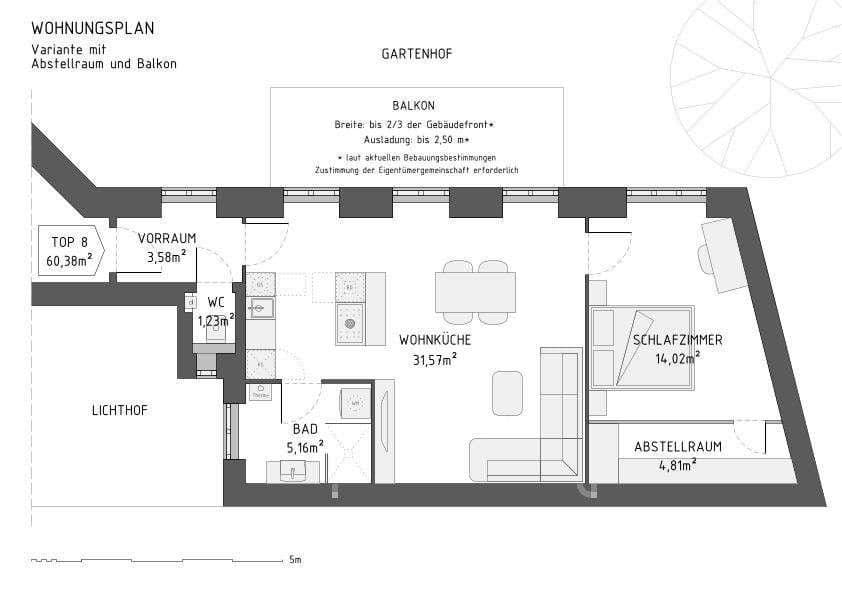 2 bedroom flat for sale, 61 m², Wien, Vienna 2 bedroom flat for sale, 61 m², Wien, Vienna