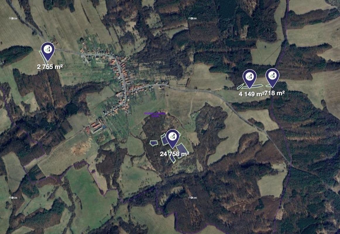 plot for sale, 32,380 m², Petrůvka, Zlínský Region plot for sale, 32,380 m², Petrůvka, Zlínský Region