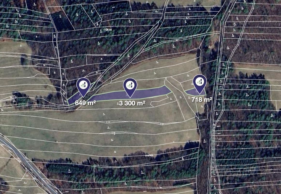 plot for sale, 29,625 m², Petrůvka, Zlínský Region plot for sale, 29,625 m², Petrůvka, Zlínský Region