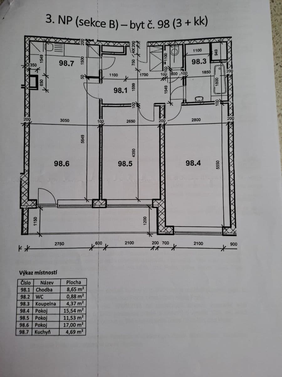 2 bedroom with open-plan kitchen flat for sale, 72 m², Kukelská, Prague, Prague 2 bedroom with open-plan kitchen flat for sale, 72 m², Kukelská, Prague, Prague