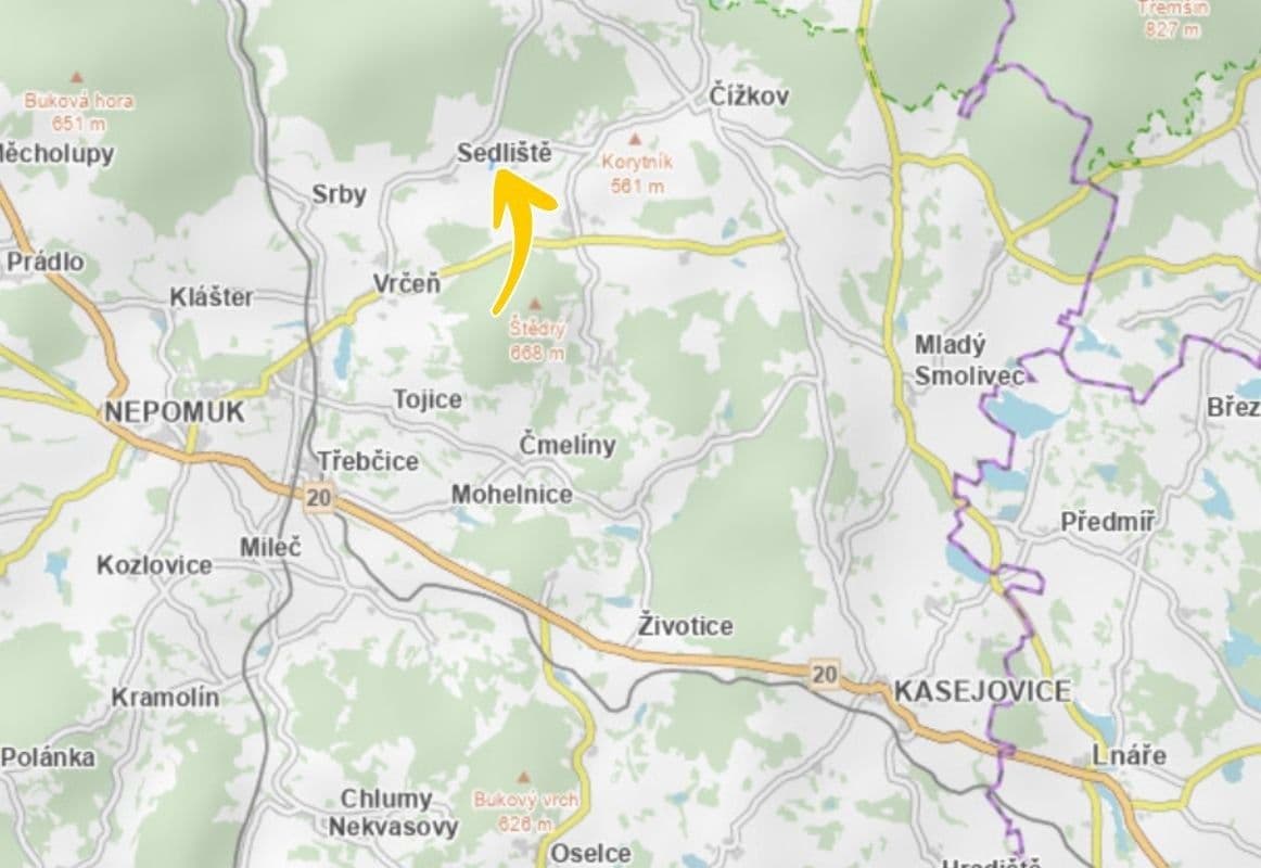 plot for sale, 4,237 m², Sedliště, Plzeňský Region plot for sale, 4,237 m², Sedliště, Plzeňský Region