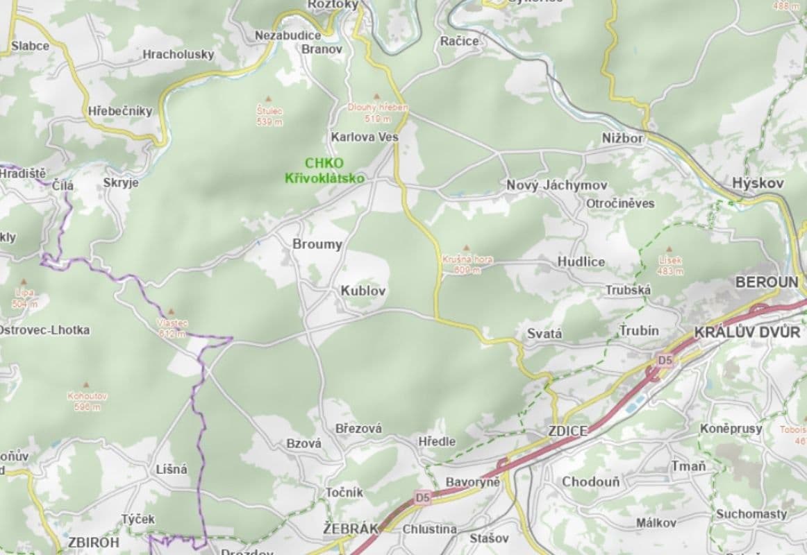 plot for sale, 2,555 m², Broumy, Středočeský Region plot for sale, 2,555 m², Broumy, Středočeský Region