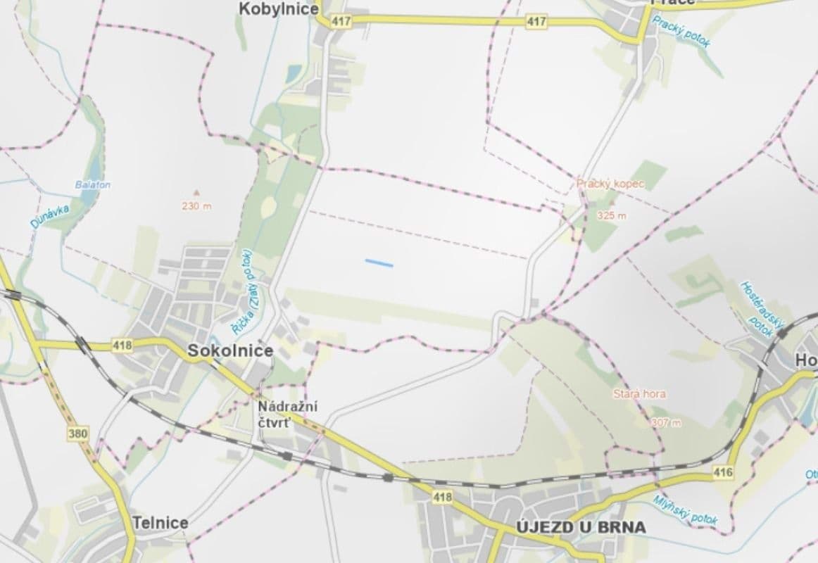 plot for sale, 2,979 m², Sokolnice, Jihomoravský Region plot for sale, 2,979 m², Sokolnice, Jihomoravský Region