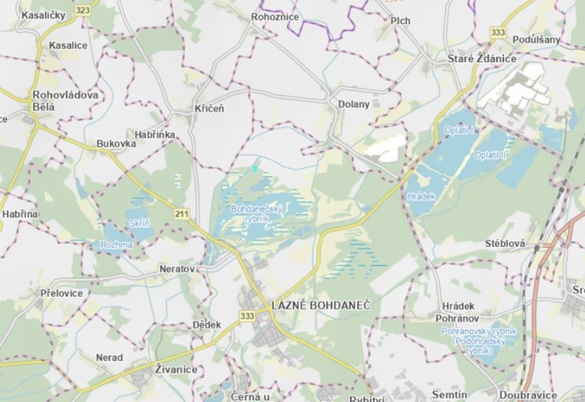 plot for sale, 5,214 m², Lázně Bohdaneč, Pardubický Region plot for sale, 5,214 m², Lázně Bohdaneč, Pardubický Region