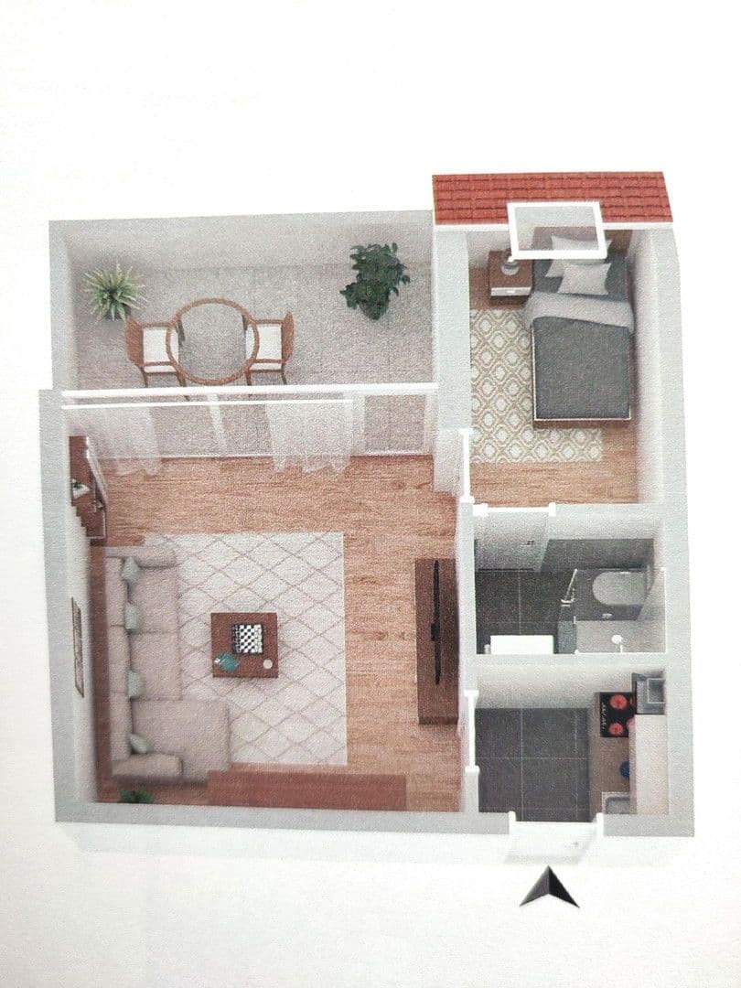 Studio flat to rent, 33 m², Bussenstraße 6, Kornwestheim, Baden-Württemberg Studio flat to rent, 33 m², Bussenstraße 6, Kornwestheim, Baden-Württemberg