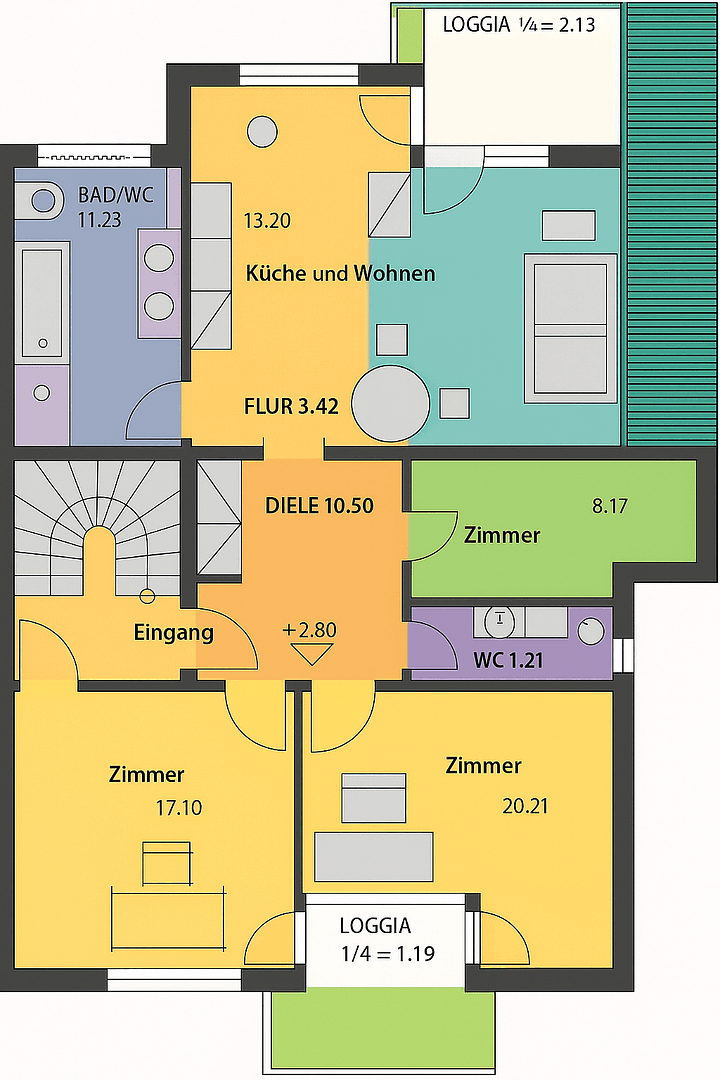 4 bedroom flat to rent, 130 m², Pfinztal, Baden-Württemberg 4 bedroom flat to rent, 130 m², Pfinztal, Baden-Württemberg