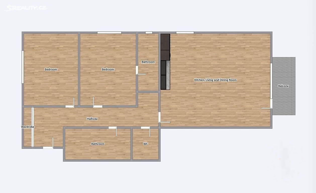 2 bedroom with open-plan kitchen flat for sale, 87 m², Klečkova, Prague, Prague 2 bedroom with open-plan kitchen flat for sale, 87 m², Klečkova, Prague, Prague