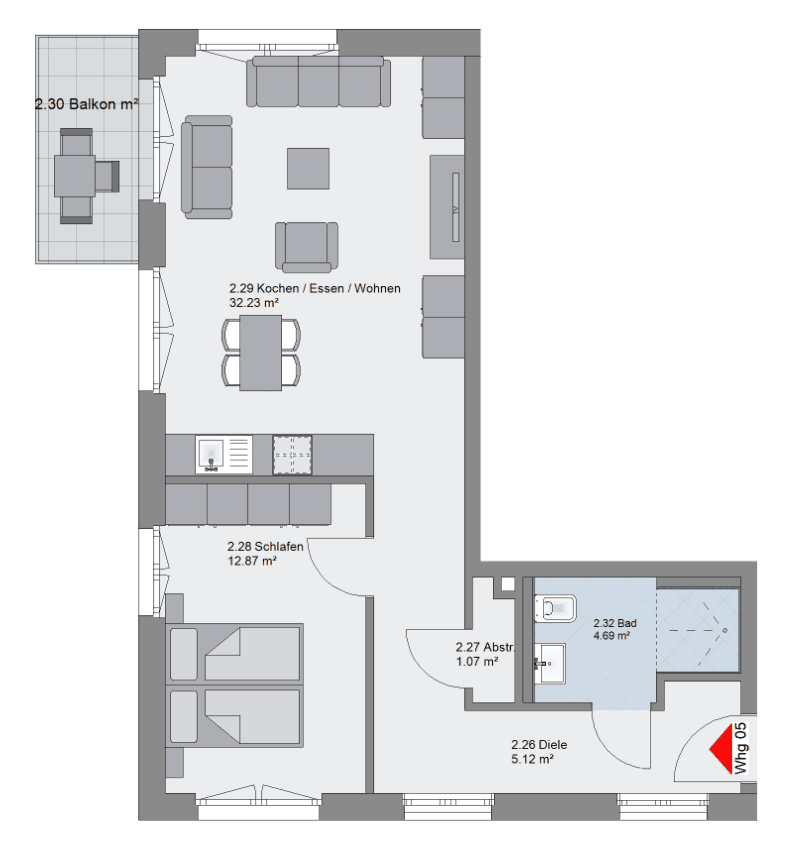 2 bedroom flat for sale, 62 m², Stemwarder Str. 24, Hamburg, Hamburg 2 bedroom flat for sale, 62 m², Stemwarder Str. 24, Hamburg, Hamburg