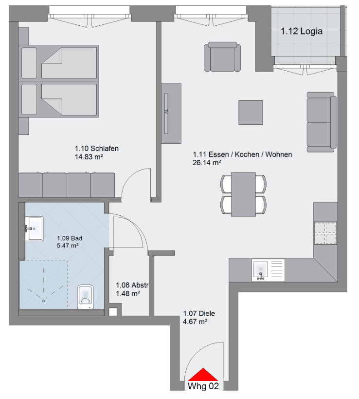 2 bedroom flat for sale, 57 m², Hamburg, Hamburg 2 bedroom flat for sale, 57 m², Hamburg, Hamburg