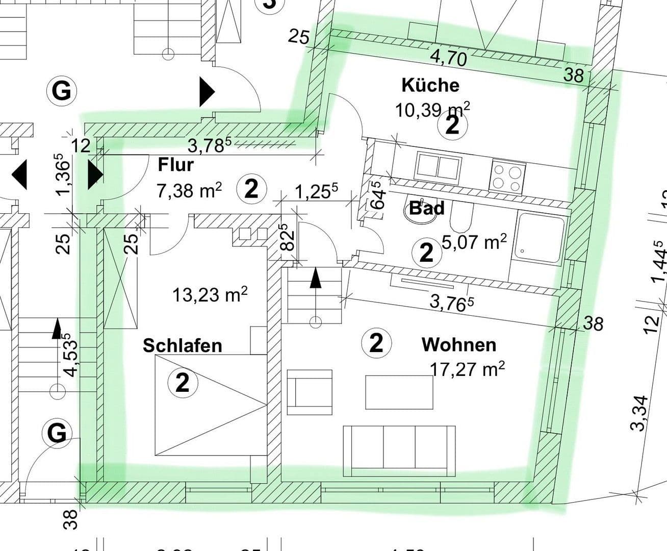 2 bedroom flat to rent, 54 m², Stammestraße 63A, Hanover, Lower Saxony 2 bedroom flat to rent, 54 m², Stammestraße 63A, Hanover, Lower Saxony