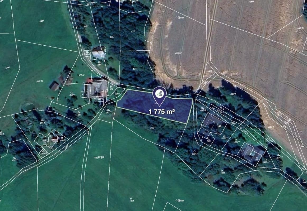 plot for sale, 1,775 m², Pustá Kamenice, Pardubický Region plot for sale, 1,775 m², Pustá Kamenice, Pardubický Region