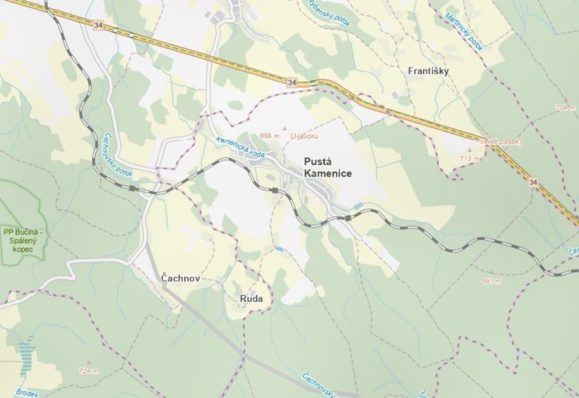 plot for sale, 1,775 m², Pustá Kamenice, Pardubický Region plot for sale, 1,775 m², Pustá Kamenice, Pardubický Region