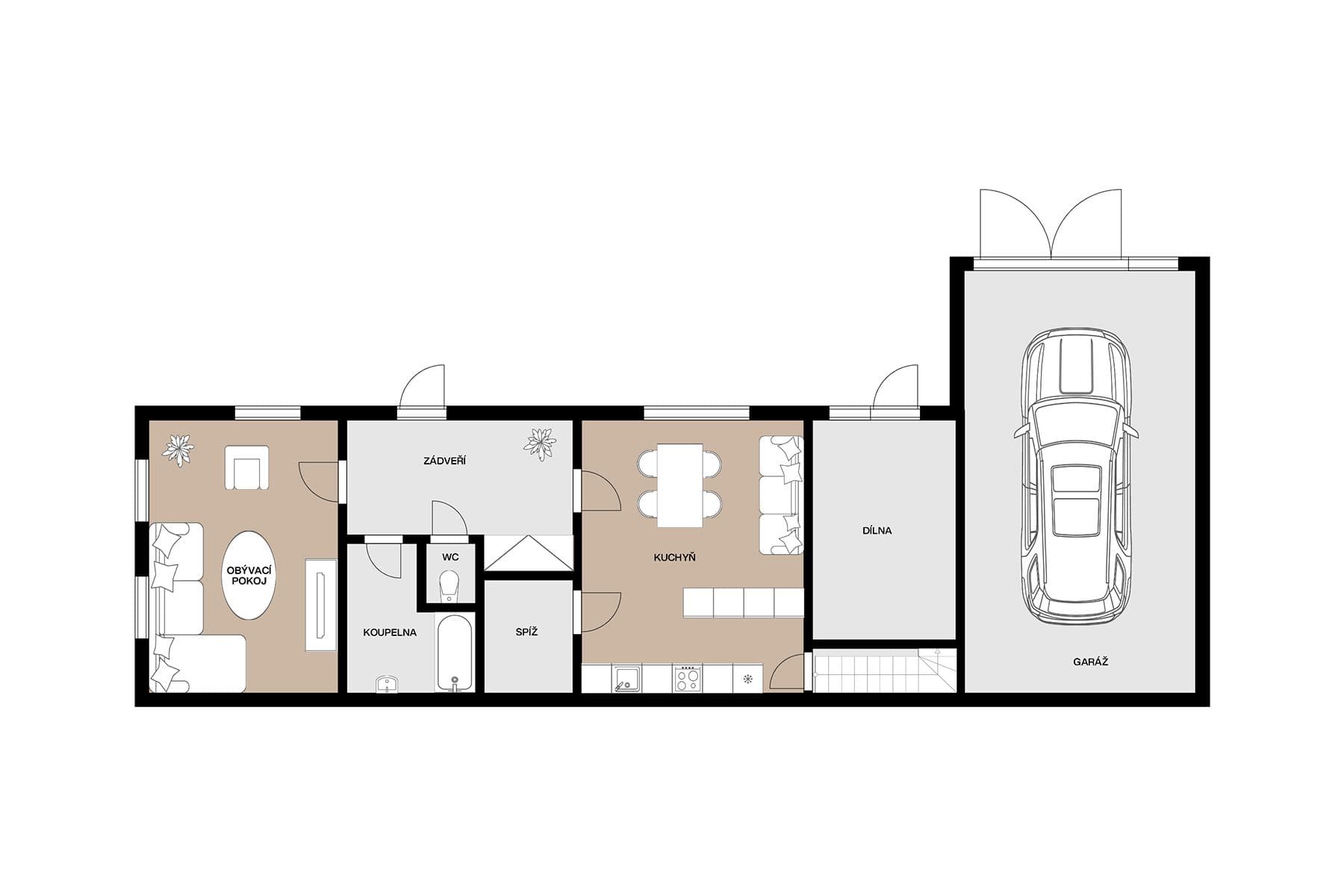 house for sale, 200 m², Pravonín, Středočeský Region house for sale, 200 m², Pravonín, Středočeský Region
