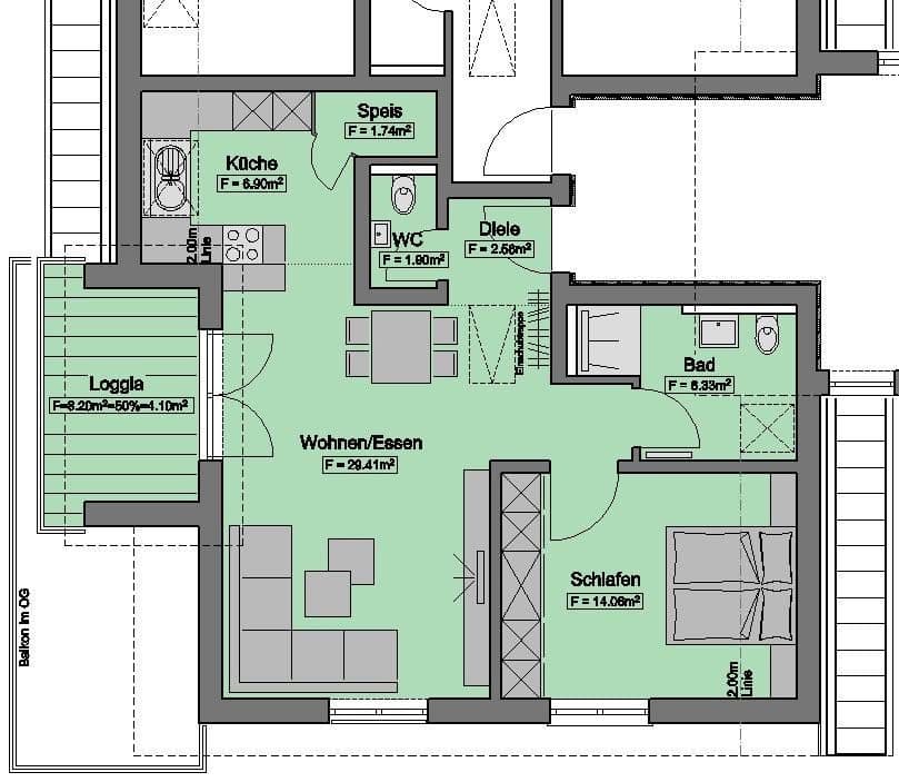 2 bedroom with open-plan kitchen flat for sale, 85 m², Horb am Neckar, Baden-Württemberg 2 bedroom with open-plan kitchen flat for sale, 85 m², Horb am Neckar, Baden-Württemberg