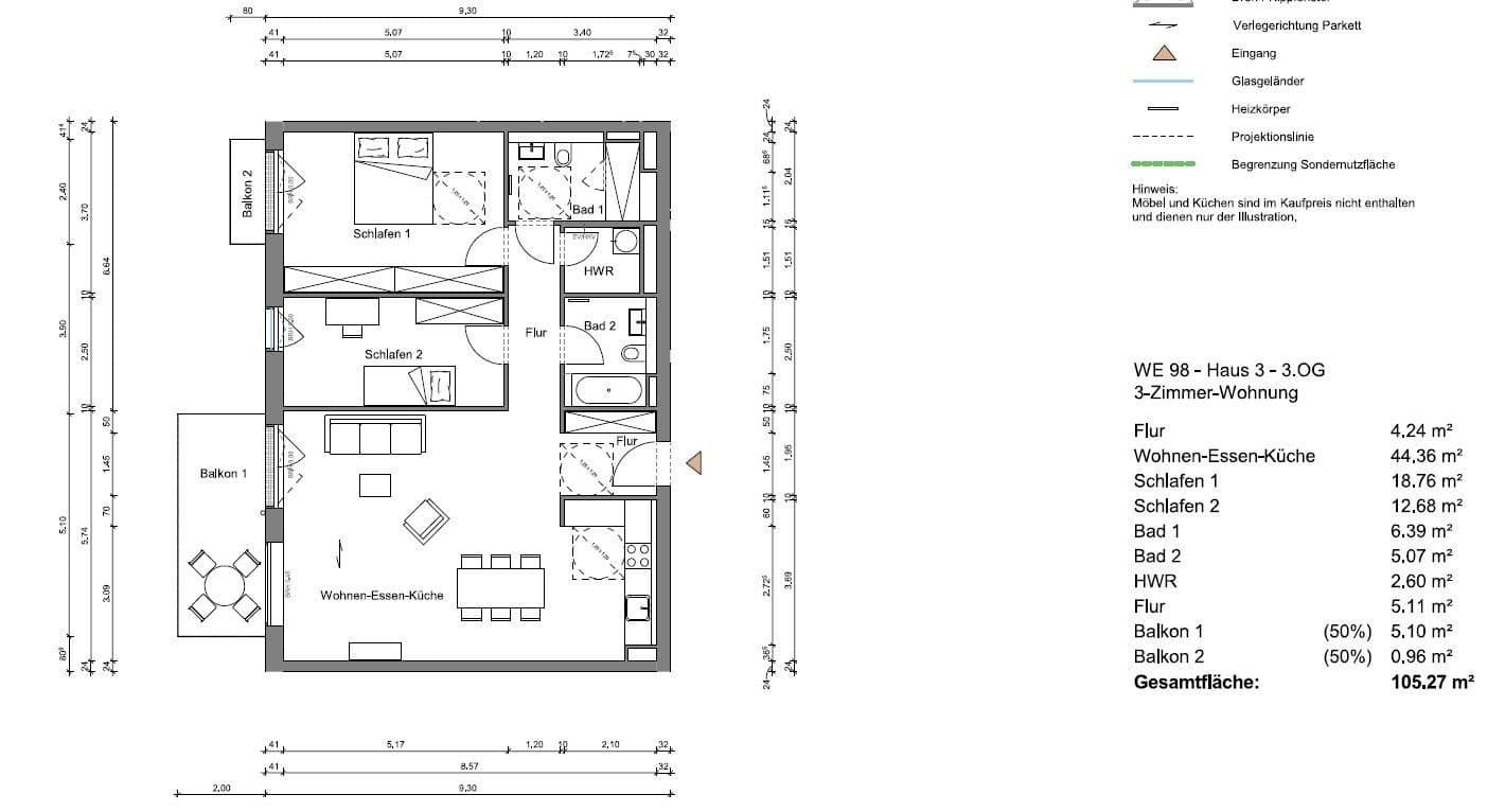 3 bedroom flat to rent, 105 m², Regattastr 51e, Berlin, Berlin 3 bedroom flat to rent, 105 m², Regattastr 51e, Berlin, Berlin