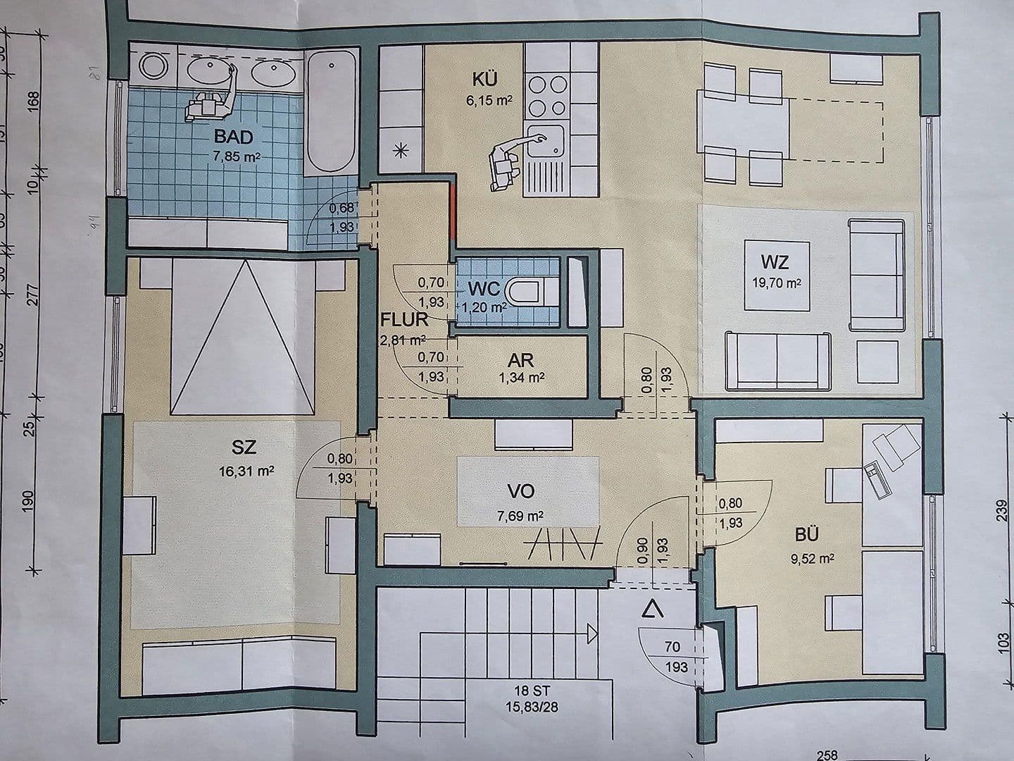 3 bedroom flat for sale, 72 m², Auhofstrasse, Wien, Vienna 3 bedroom flat for sale, 72 m², Auhofstrasse, Wien, Vienna