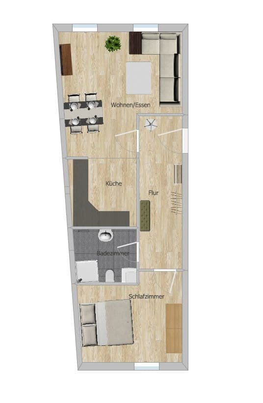 2 bedroom flat to rent, 56 m², Adlerstraße 203, Neuburg an der Donau, Bavaria 2 bedroom flat to rent, 56 m², Adlerstraße 203, Neuburg an der Donau, Bavaria