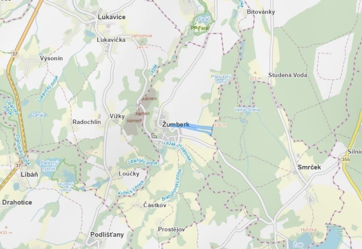 plot for sale, 57,748 m², Žumberk, Pardubický Region plot for sale, 57,748 m², Žumberk, Pardubický Region