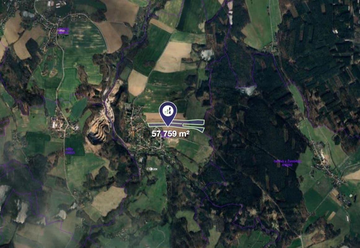 plot for sale, 57,759 m², Žumberk, Pardubický Region plot for sale, 57,759 m², Žumberk, Pardubický Region