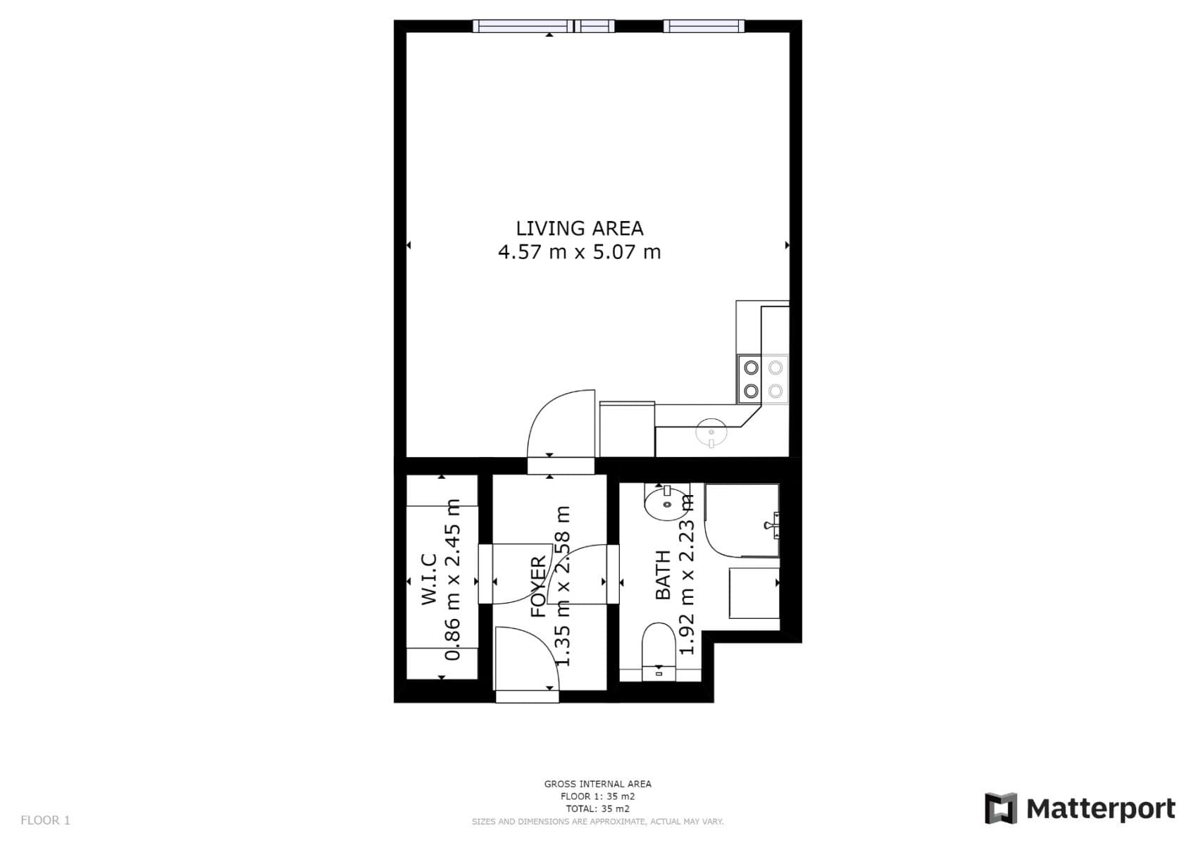 Studio flat to rent, 32 m², Raichlova, Prague, Prague Studio flat to rent, 32 m², Raichlova, Prague, Prague