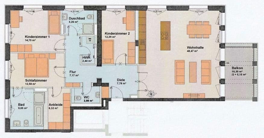 4 bedroom flat to rent, 134 m², Albrecht-Achilles-Str. 65c, Berlin, Berlin 4 bedroom flat to rent, 134 m², Albrecht-Achilles-Str. 65c, Berlin, Berlin