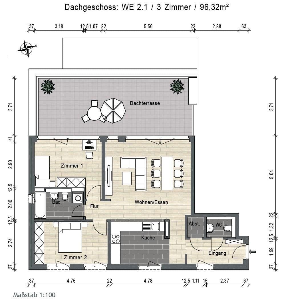 3 bedroom flat to rent, 97 m², Flakenstraße 24, Erkner, Brandenburg 3 bedroom flat to rent, 97 m², Flakenstraße 24, Erkner, Brandenburg
