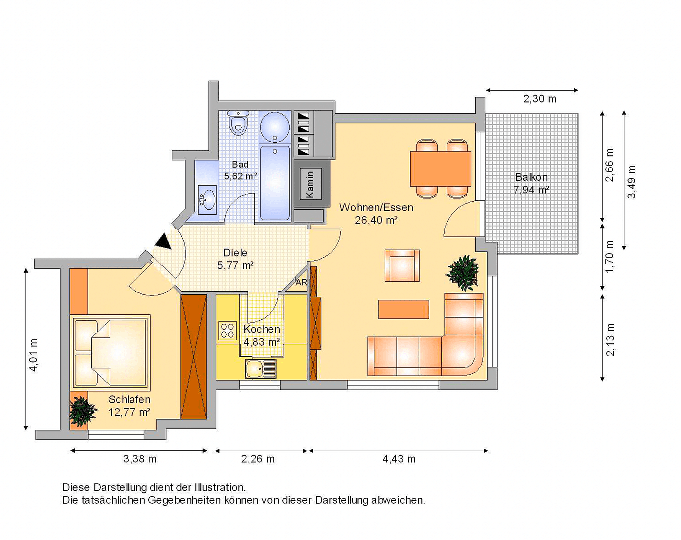 1 bedroom with open-plan kitchen flat for sale, 59 m², Flörsheim, Hesse 1 bedroom with open-plan kitchen flat for sale, 59 m², Flörsheim, Hesse