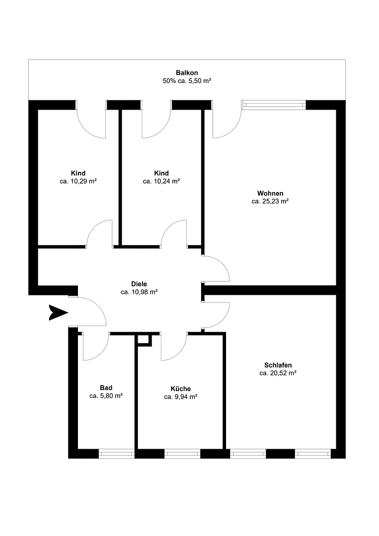 4 bedroom flat for sale, 98 m², Burghausen, Bavaria 4 bedroom flat for sale, 98 m², Burghausen, Bavaria