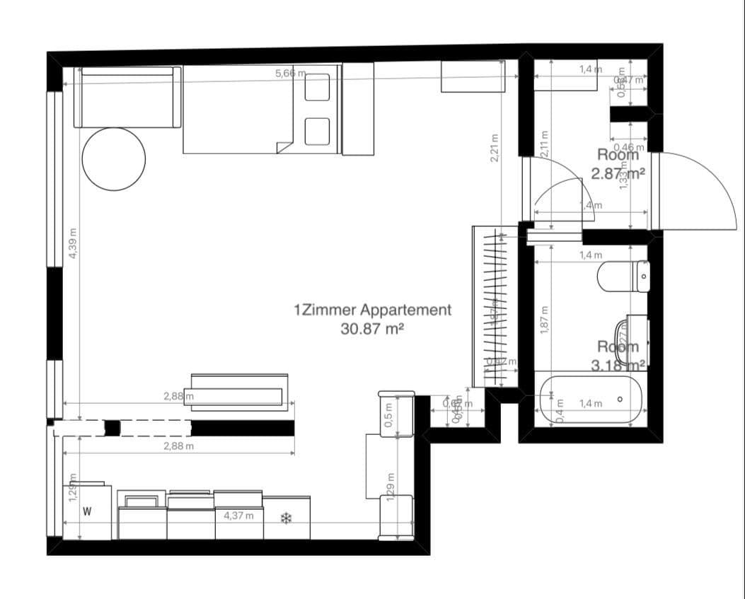 1 bedroom flat to rent, 36 m², Sperberstraße 19, Nürnberg, Bavaria 1 bedroom flat to rent, 36 m², Sperberstraße 19, Nürnberg, Bavaria