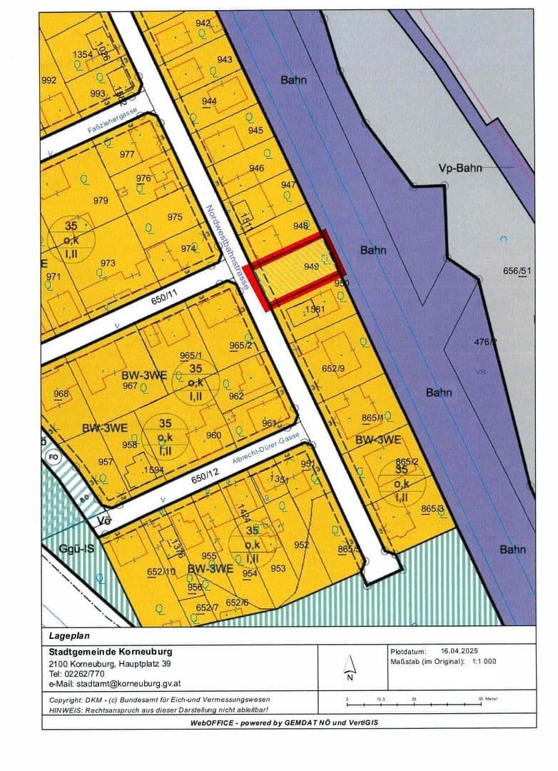 plot for sale, 460 m², Nordwestbahnstrasse 53a, Korneuburg, Lower Austria plot for sale, 460 m², Nordwestbahnstrasse 53a, Korneuburg, Lower Austria