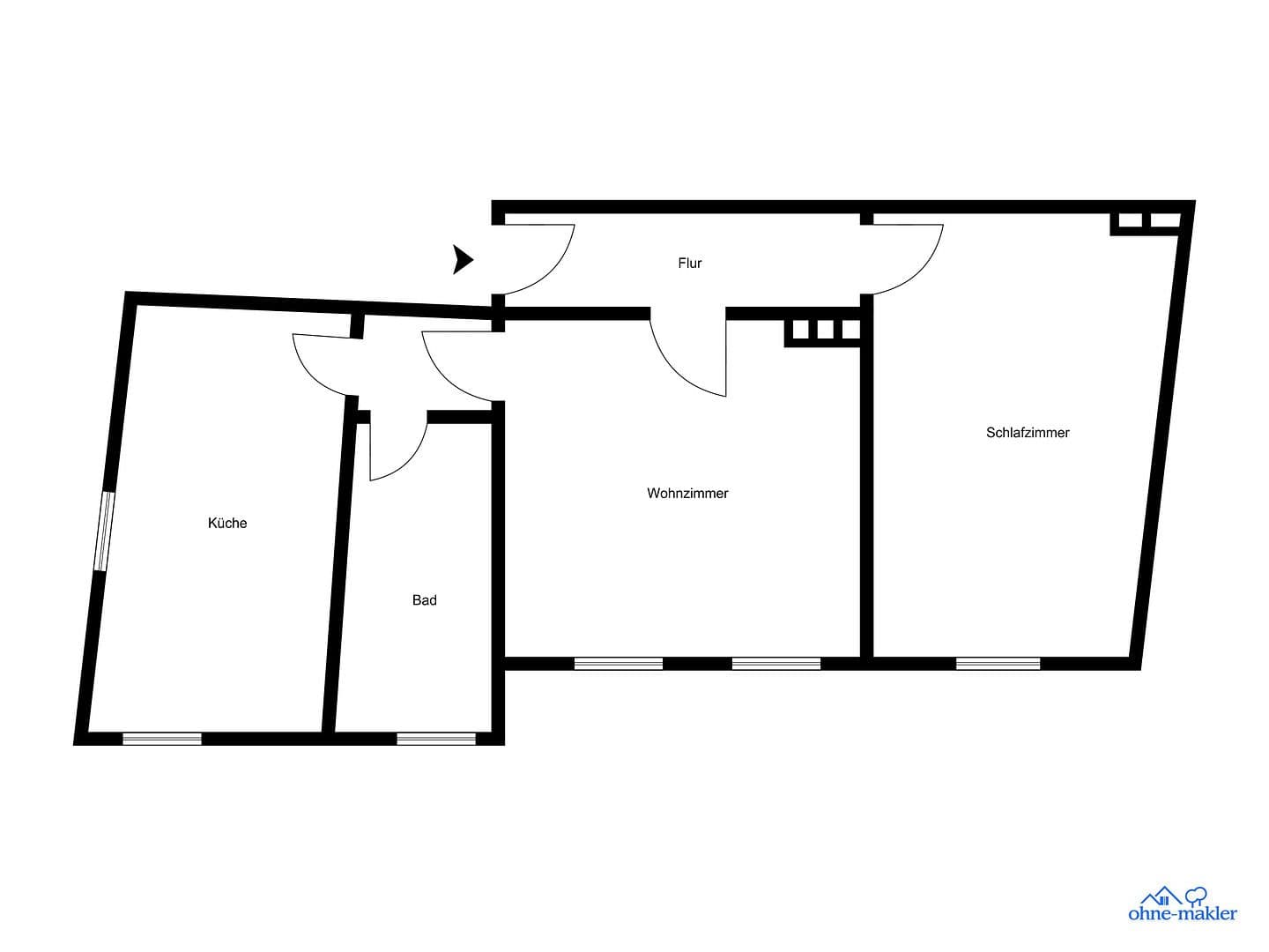 2 bedroom flat to rent, 55 m², Brunnenstr. 21, Eberswalde, Brandenburg 2 bedroom flat to rent, 55 m², Brunnenstr. 21, Eberswalde, Brandenburg