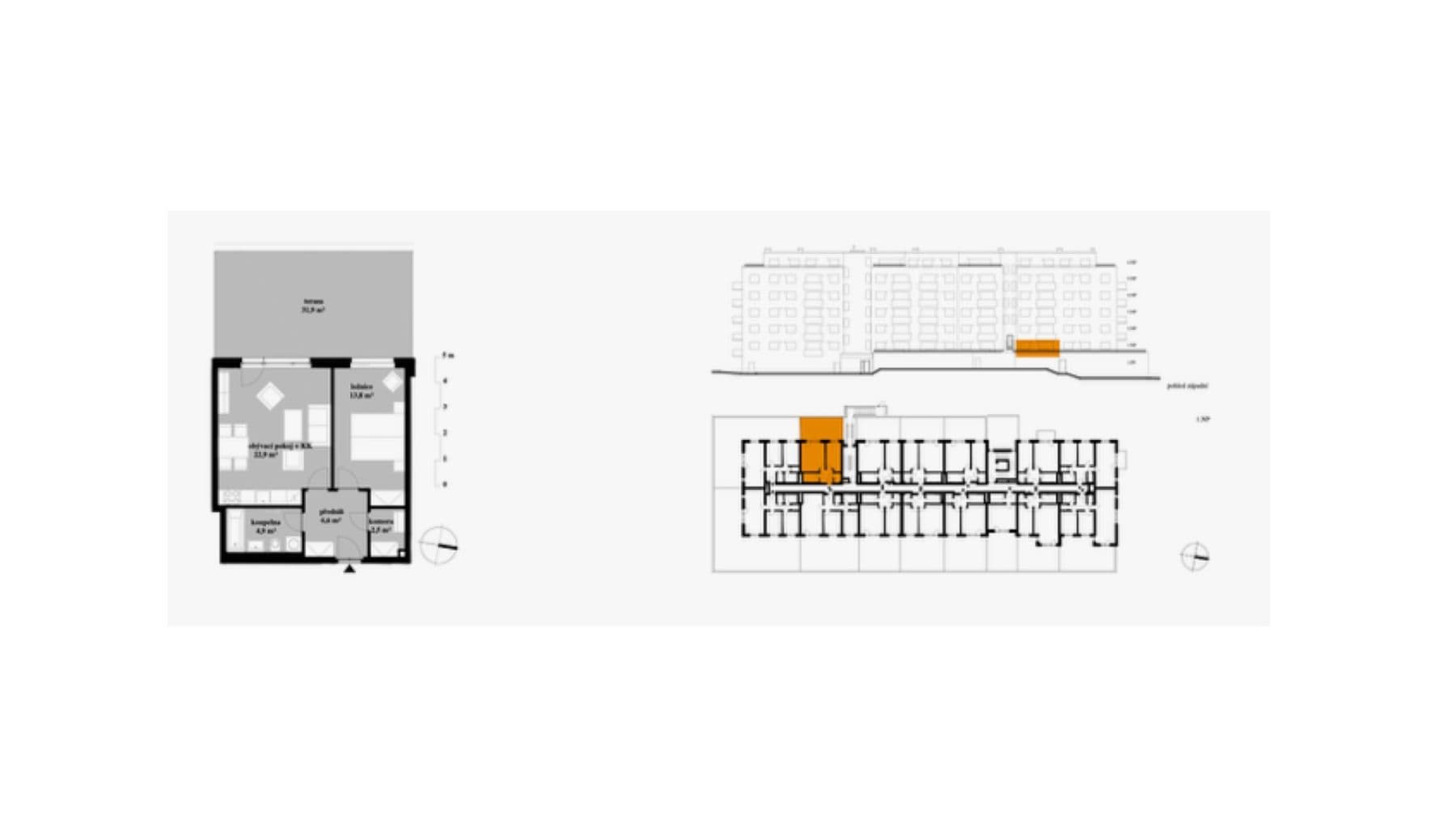 1 bedroom with open-plan kitchen flat for sale, 53 m², Sedlářova, Prague, Prague 1 bedroom with open-plan kitchen flat for sale, 53 m², Sedlářova, Prague, Prague
