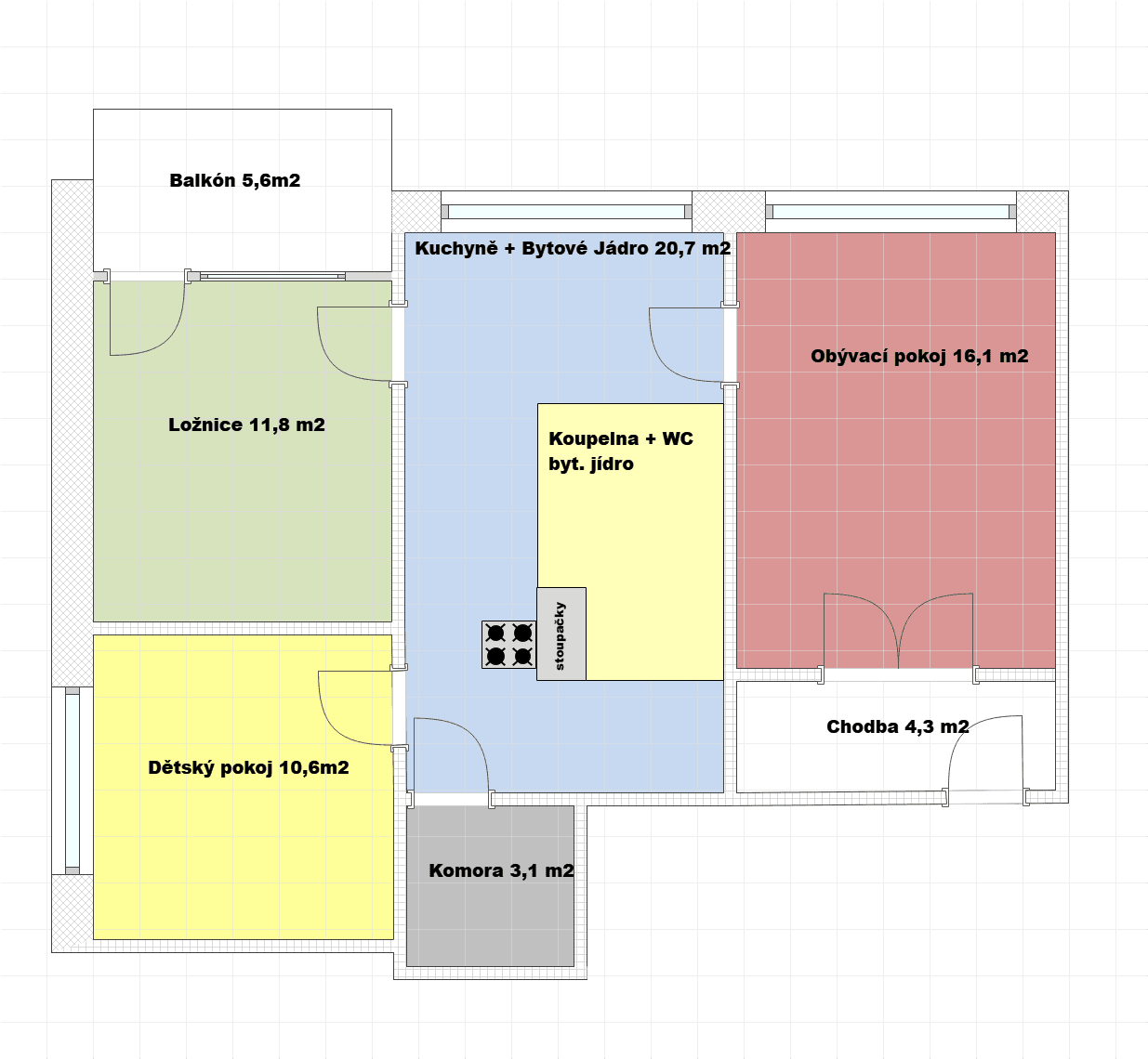 3 bedroom flat for sale, 72 m², Mánesova, Hodkovice nad Mohelkou, Liberecký Region 3 bedroom flat for sale, 72 m², Mánesova, Hodkovice nad Mohelkou, Liberecký Region