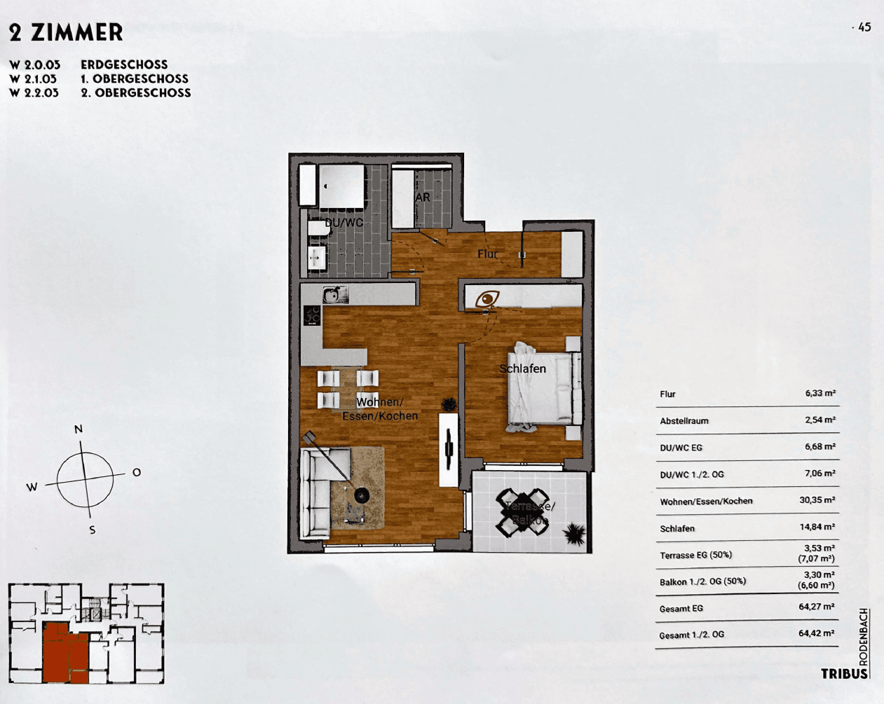 2 bedroom flat to rent, 65 m², Rodenbach, Hesse 2 bedroom flat to rent, 65 m², Rodenbach, Hesse